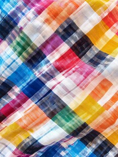 多彩格子布料纹理图案