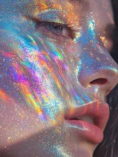 梦幻炫彩面部光影艺术