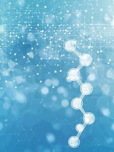 科技感DNA链背景图