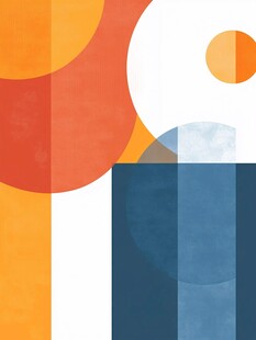 几何色彩抽象艺术图案