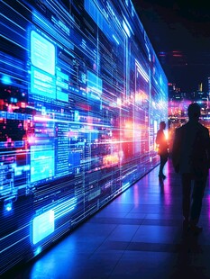 科技长廊 漫步数字光影世界