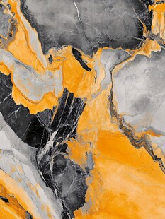 橙灰交融大理石纹理图案