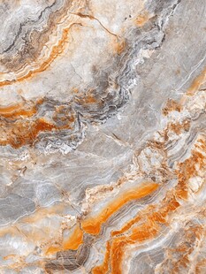 橙灰交织大理石纹理图案