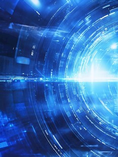 科技感蓝色未来感数字背景