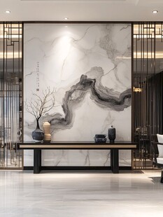 中式水墨风玄关装饰艺术
