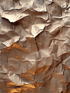 皱巴巴的金属质感纸张纹理