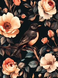 花鸟绘景 浪漫自然风情