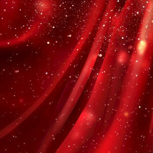 红色飘带背景闪亮特效图