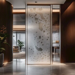现代简约风磨砂玻璃隔断