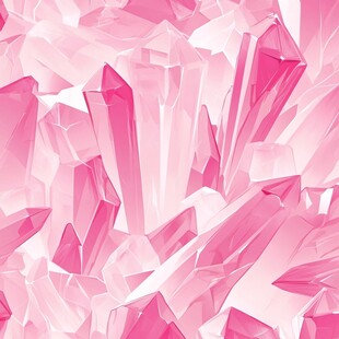 梦幻粉色水晶簇背景图案