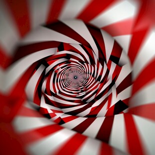 红白螺旋视觉旋涡图案