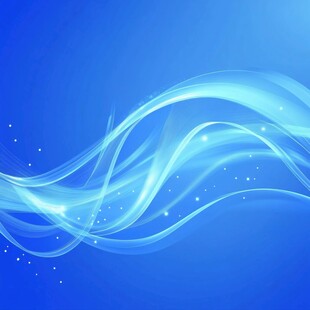 蓝色梦幻线条背景图