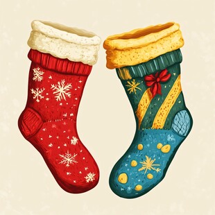 圣诞装饰袜 节日氛围感拉满