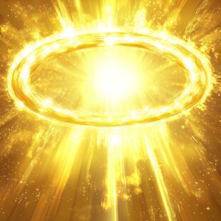金色光环特效背景图
