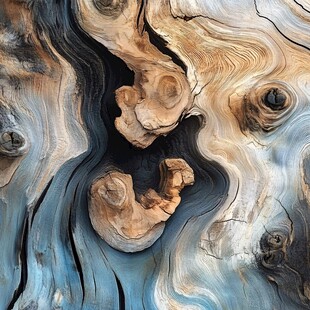 独特纹理的沧桑老树根