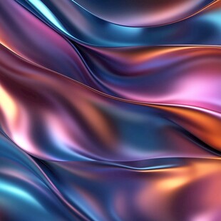 绚丽多彩流体波纹背景图