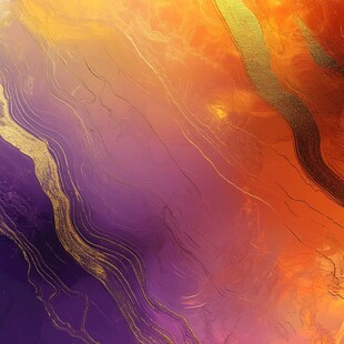 梦幻渐变流体金纹背景图