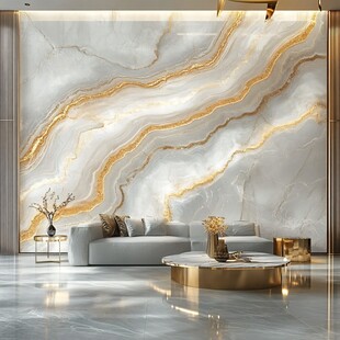 轻奢大理石客厅背景墙