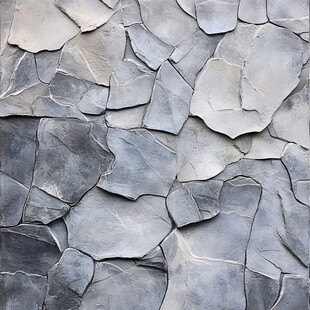 灰色碎拼石墙面纹理