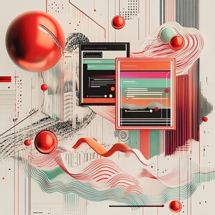 科技风抽象界面艺术设计