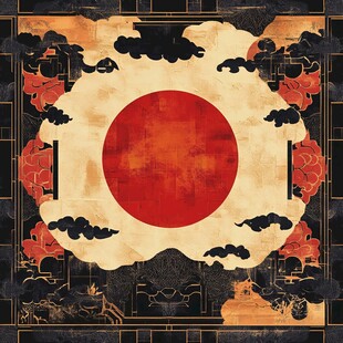日式传统风格复古艺术图案