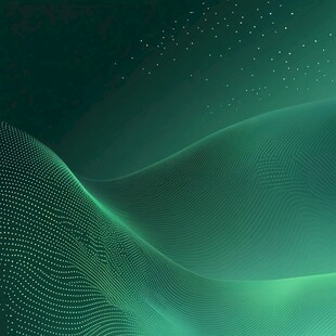 梦幻绿波点科技风背景图