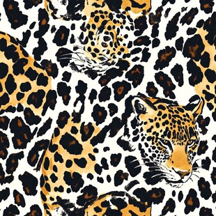 豹纹图案 灵动猎豹元素设计