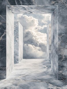 大理石拱门通往云海之境