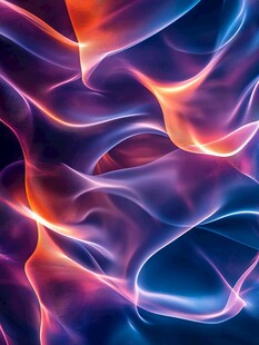 梦幻炫彩流动光影图案