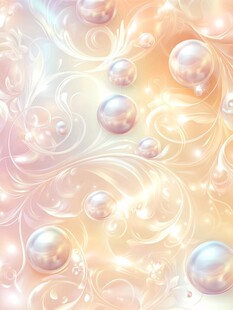梦幻珍珠花纹背景图案