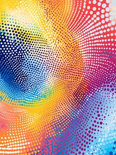 绚丽波点动感抽象背景图