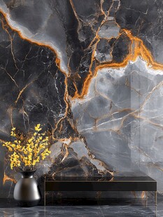 奢石背景墙的优雅景致