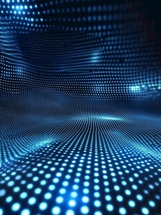 科技感蓝调点阵未来空间