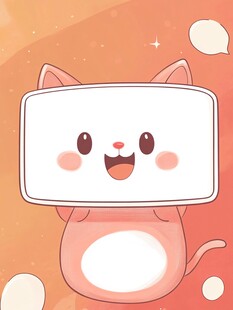 可爱小猫举牌萌趣画面