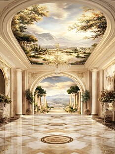 欧式奢华宫殿风室内场景