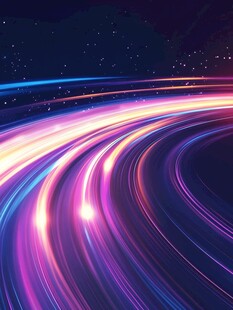 梦幻流光轨迹星空背景
