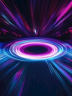 炫彩霓虹光效科技感场景