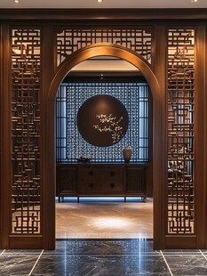 中式古典屏风营造雅致空间