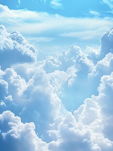 梦幻云海 澄澈蓝天之景