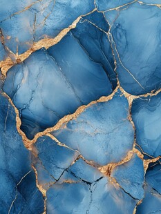 蓝色大理石纹理图案