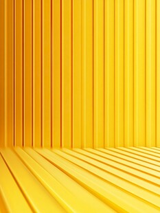 黄色条纹背景空间场景