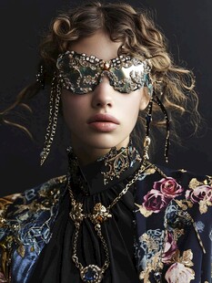 华丽复古风时尚造型展示