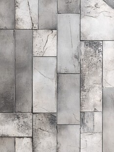 灰色石砖纹理墙面图案