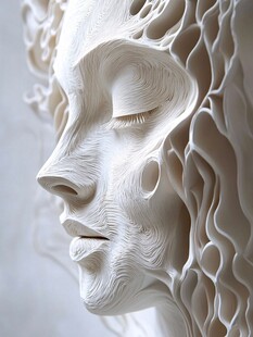 梦幻立体人脸雕塑艺术
