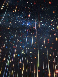 梦幻流星星空背景图