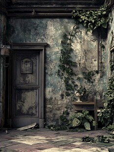 废弃房间 岁月侵蚀的静谧角落