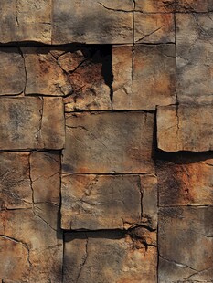 复古斑驳石墙纹理特写