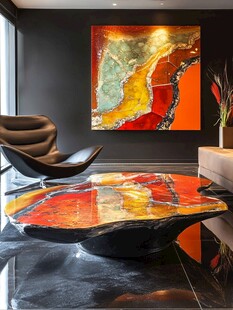 现代艺术风客厅独特摆件