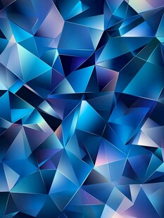 蓝色多边形几何抽象背景