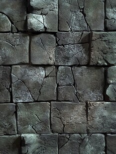 古老石砖墙面纹理